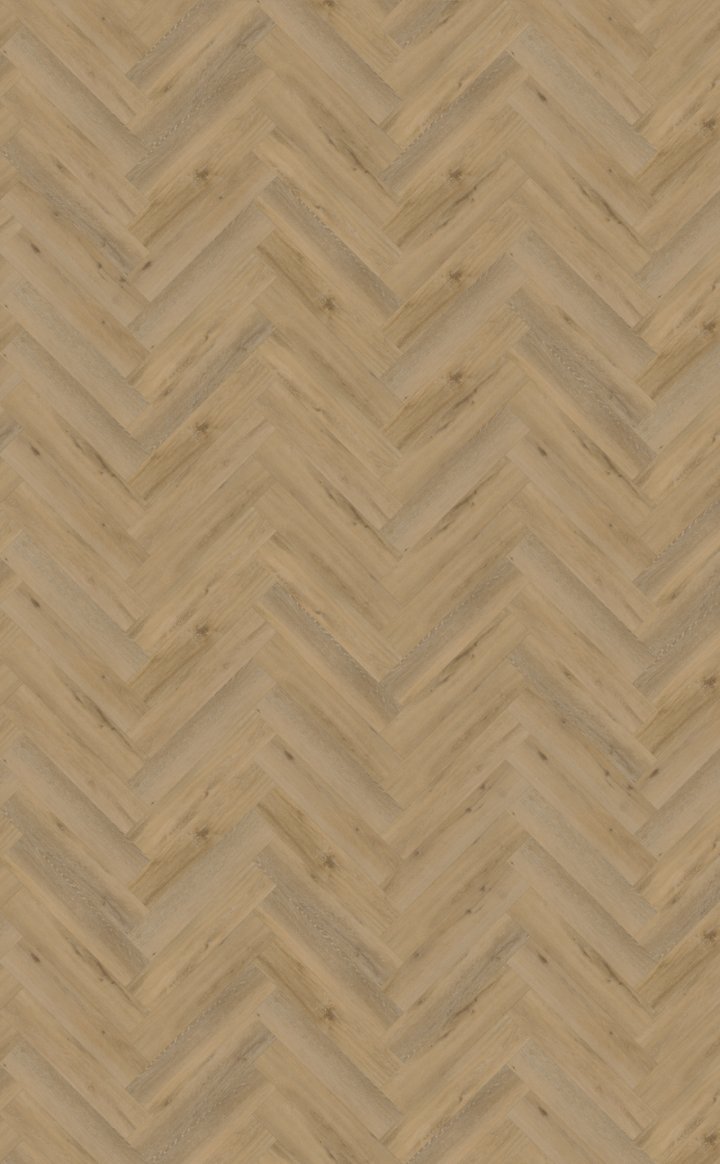 Belakos Attico 80 Visgraat Plak PVC Bruin