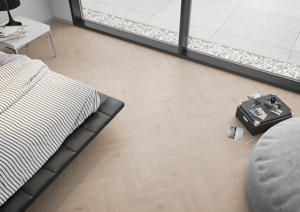 Belakos Attico 83 Hongaarse punt Plak PVC Bruin