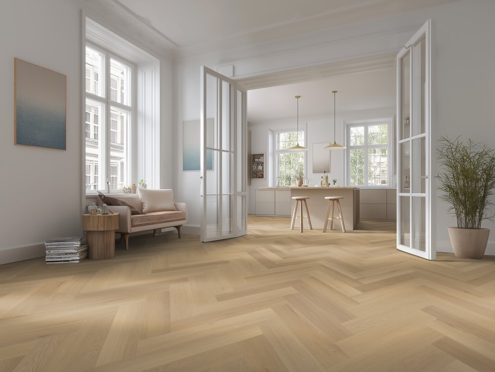 Belakos Borgo 30 Visgraat Plak PVC Bruin