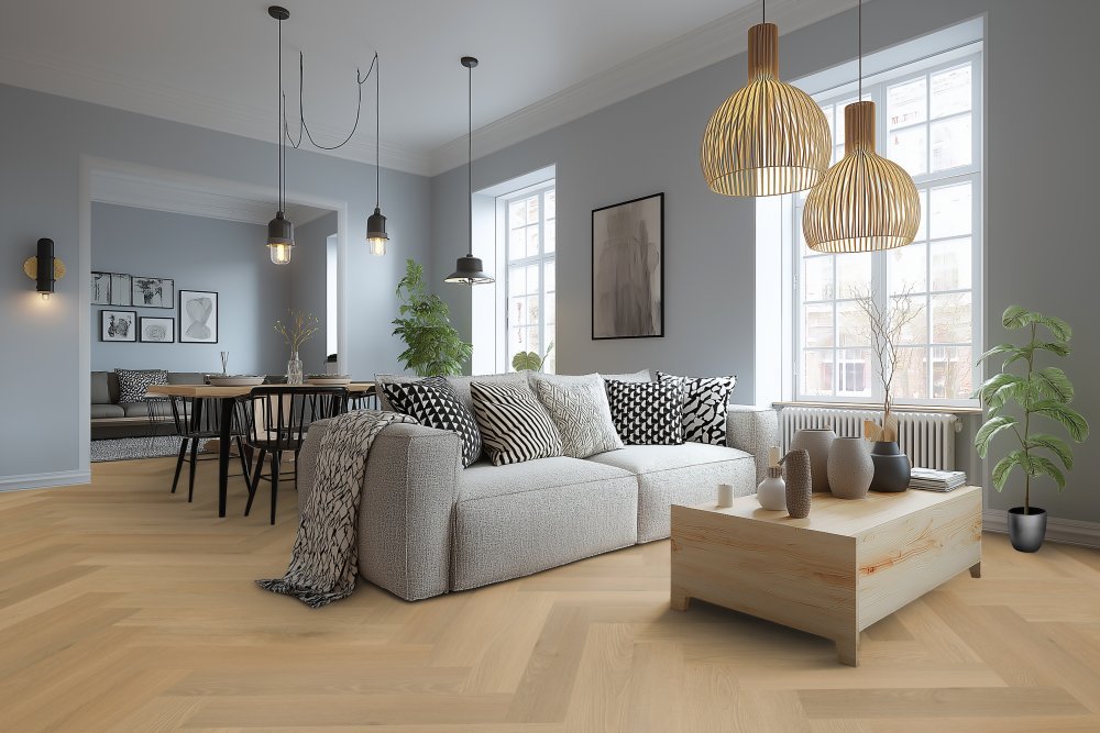 Belakos Borgo 32 Visgraat Plak PVC Bruin