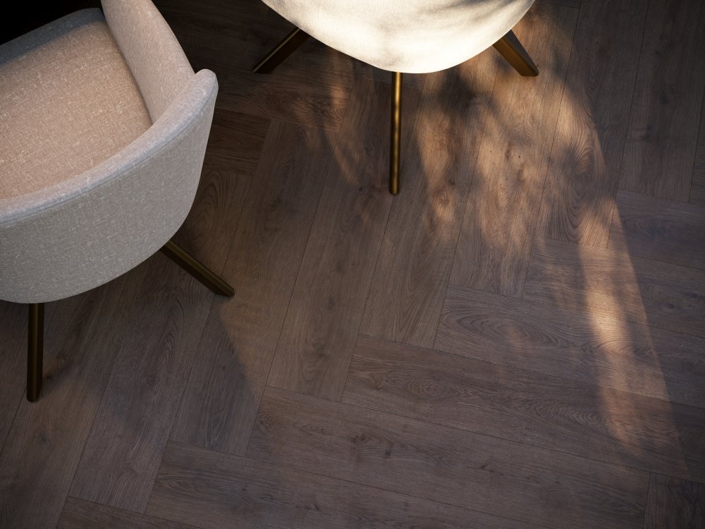 Belakos Monastro 90 Visgraat Plak PVC Bruin - Belakos