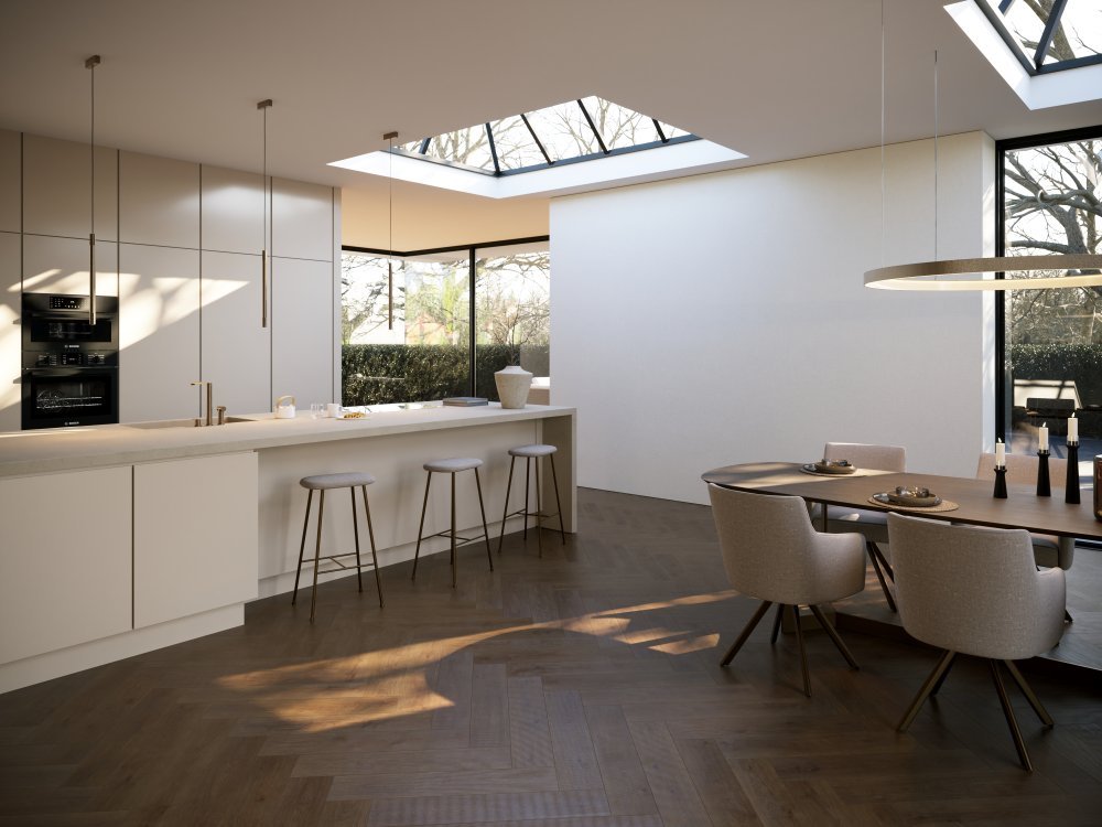 Belakos Monastro 91 Visgraat Plak PVC Bruin