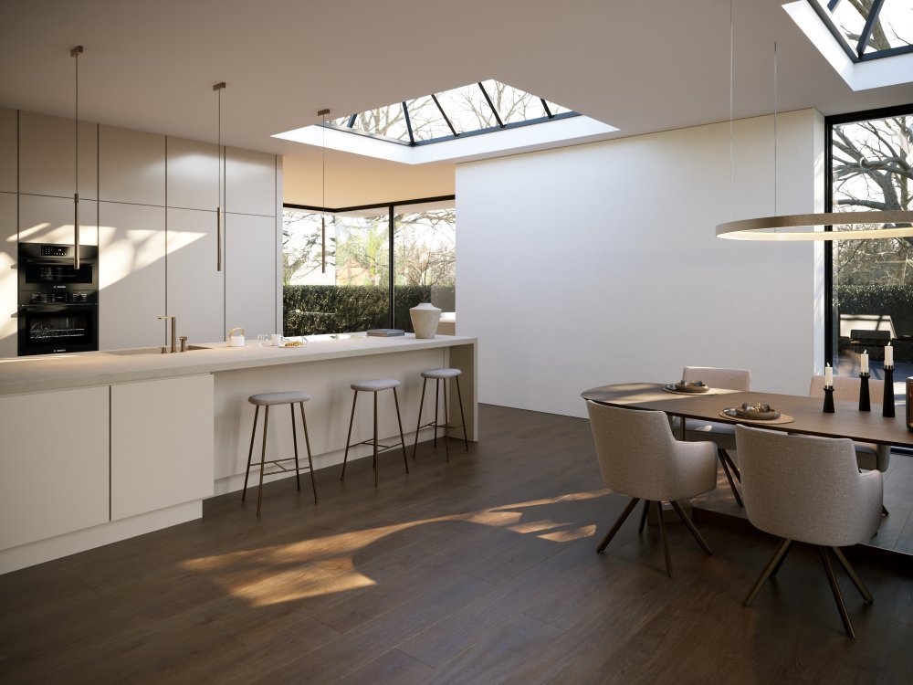 Belakos Monastro 910 Rechte plank Plak PVC Bruin