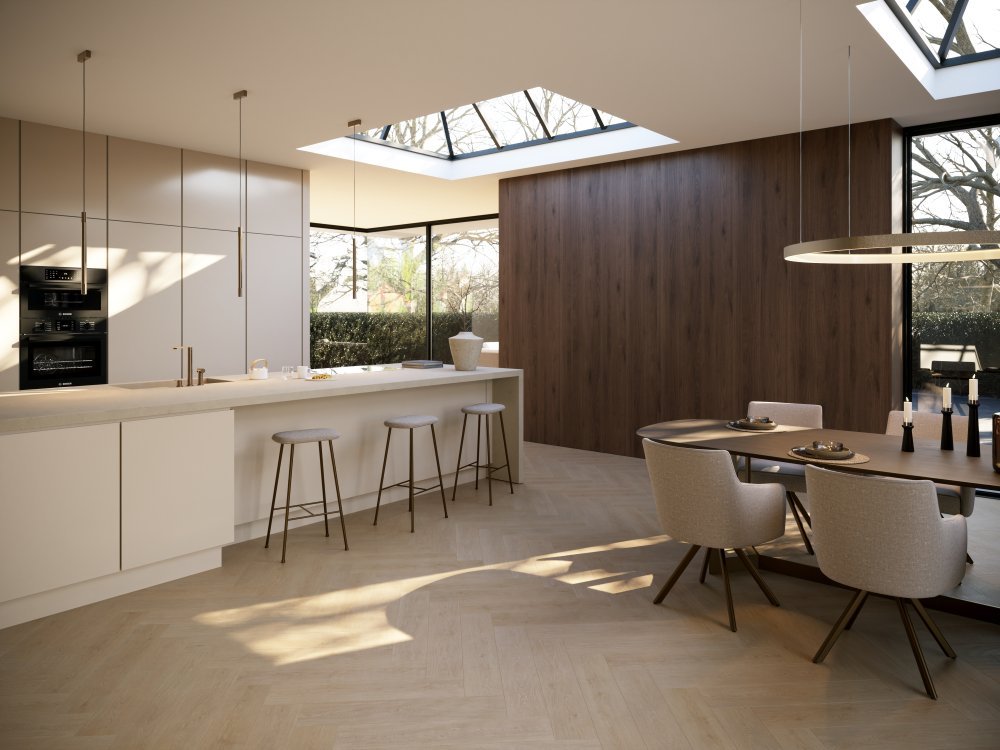 Belakos Monastro 92 Visgraat Klik PVC Bruin