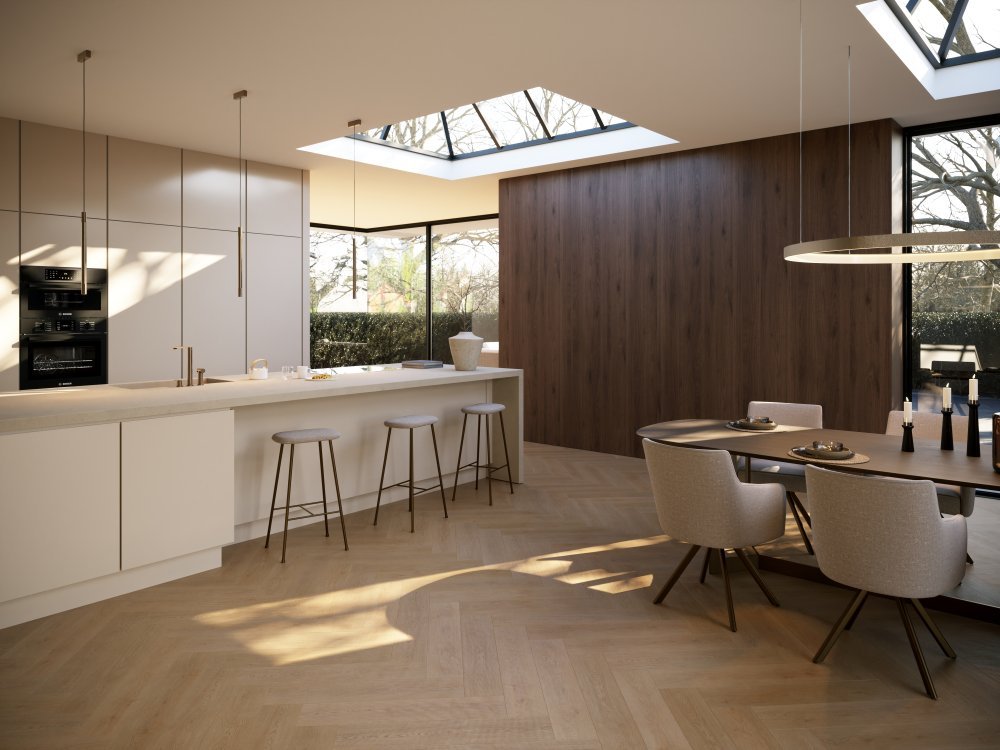 Belakos Monastro 93 Visgraat Klik PVC Bruin