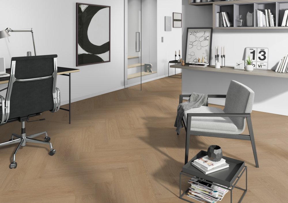 Belakos Monastro 93 Visgraat Klik PVC Bruin - Belakos