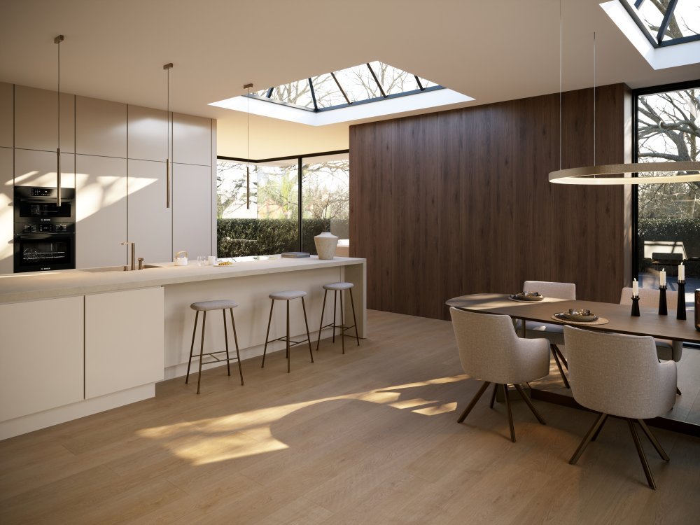 Belakos Monastro 930 Rechte plank Klik PVC Bruin