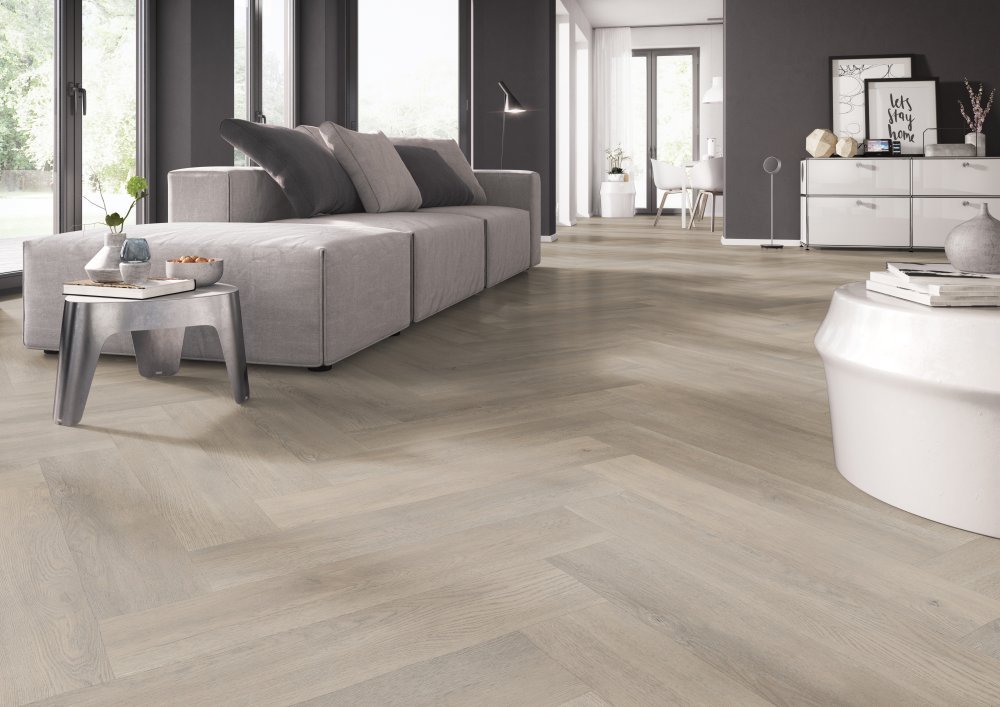 Belakos Palazzo 70 Visgraat Plak PVC Bruin