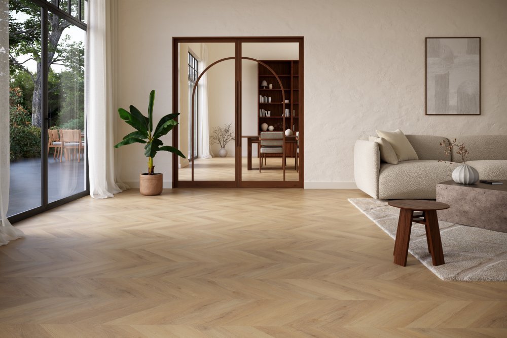 Belakos Palazzo 72 Hongaarse punt Plak PVC Bruin - Belakos