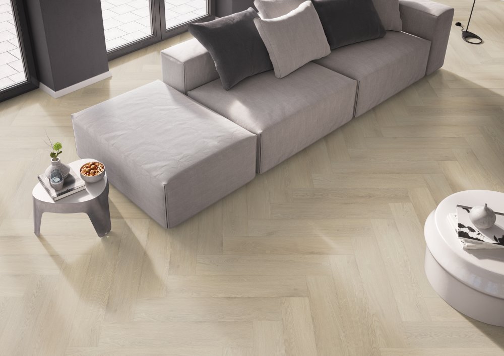 Belakos Palazzo 73 Visgraat Plak PVC Bruin