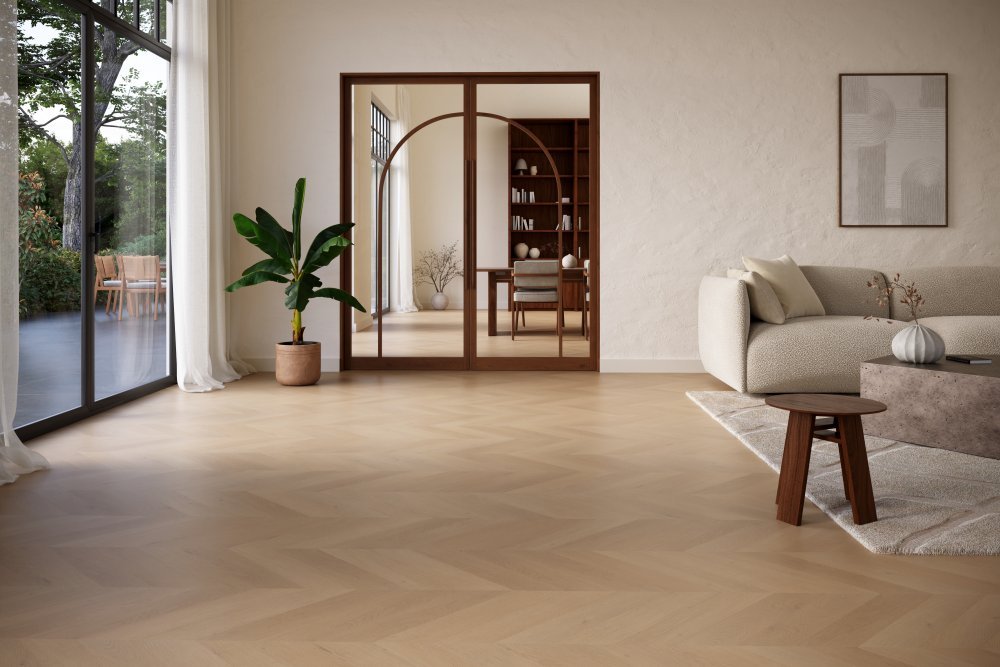 Belakos Palazzo 77 Hongaarse punt Plak PVC Bruin - Belakos