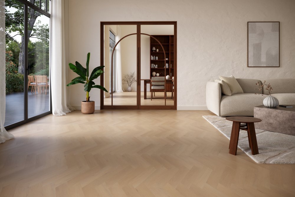 Belakos Palazzo 77 Hongaarse punt Plak PVC Bruin - Belakos