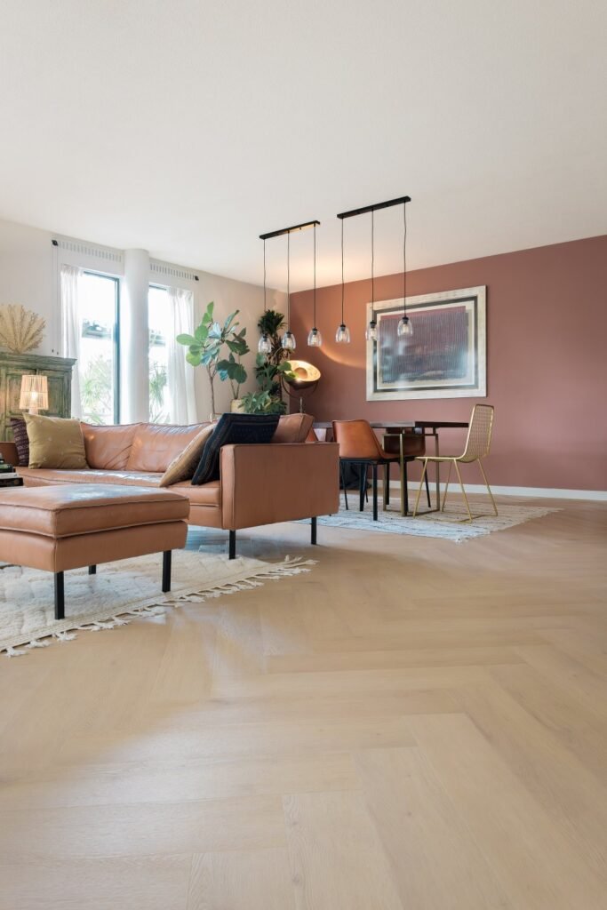 Belakos Palazzo 77 Visgraat Plak PVC Bruin - Belakos