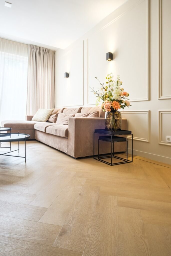 Belakos Palazzo 77 Visgraat Plak PVC Bruin - Belakos