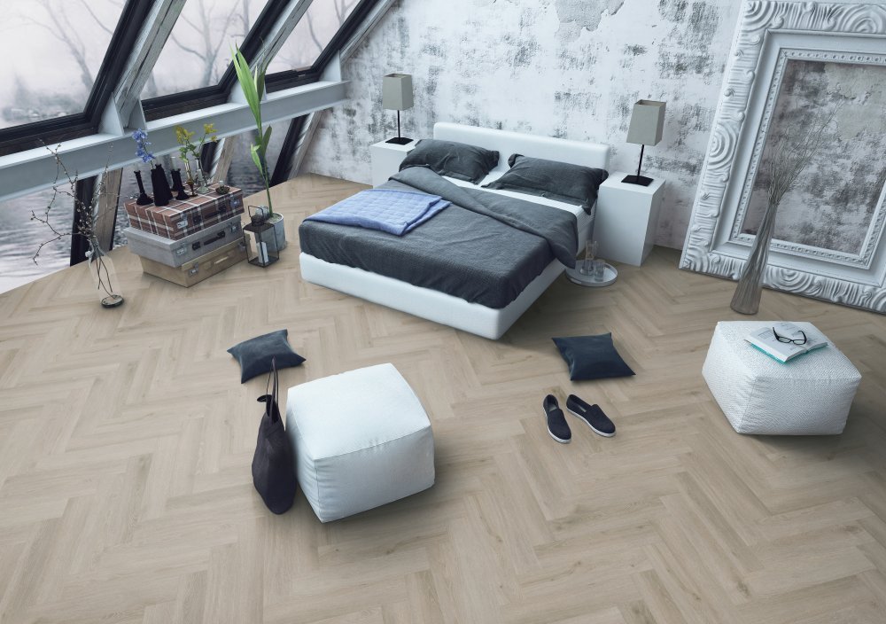 Belakos Rustico 40 Visgraat Plak PVC Bruin - Belakos