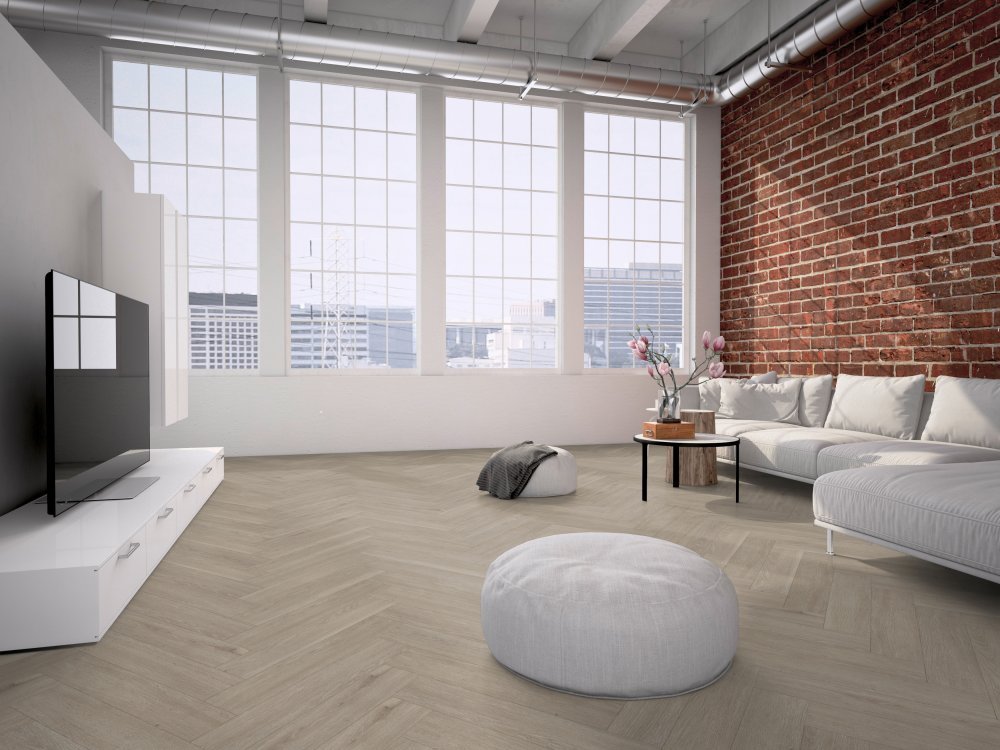 Belakos Rustico 60 Visgraat Plak PVC Bruin - Belakos