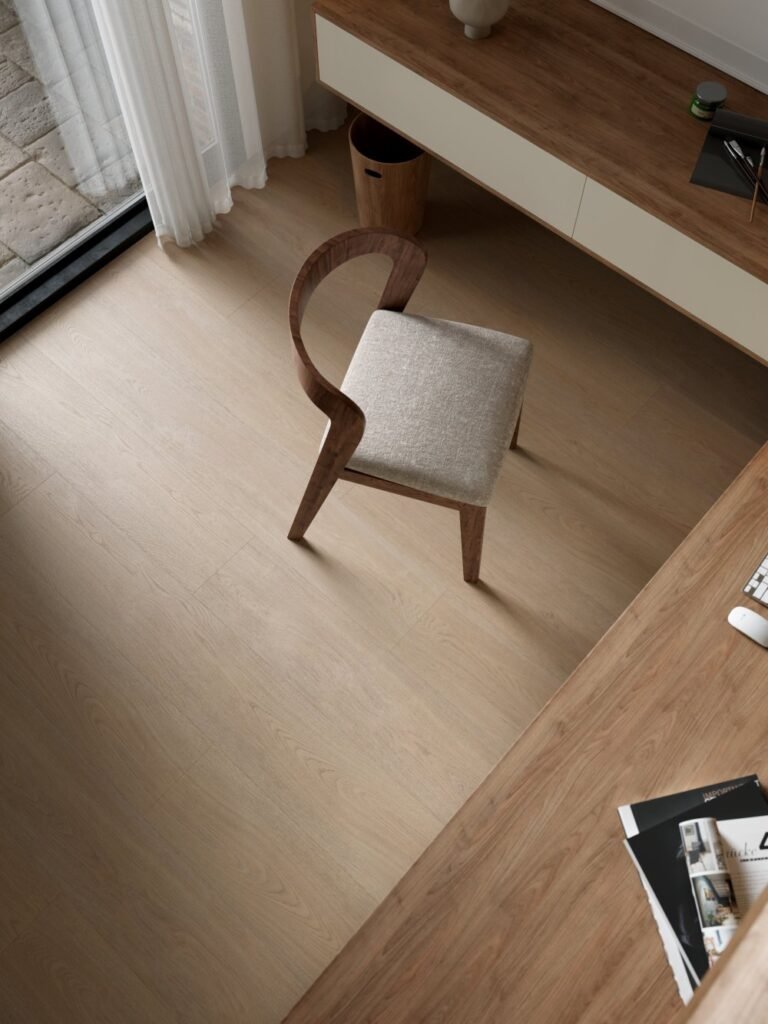 Belakos Terreno 610 Rechte plank Plak PVC Bruin