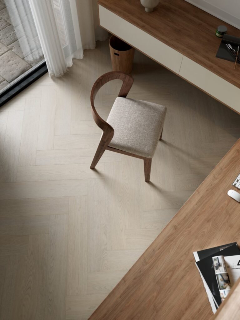 Belakos Terreno 62 Visgraat Klik PVC Bruin