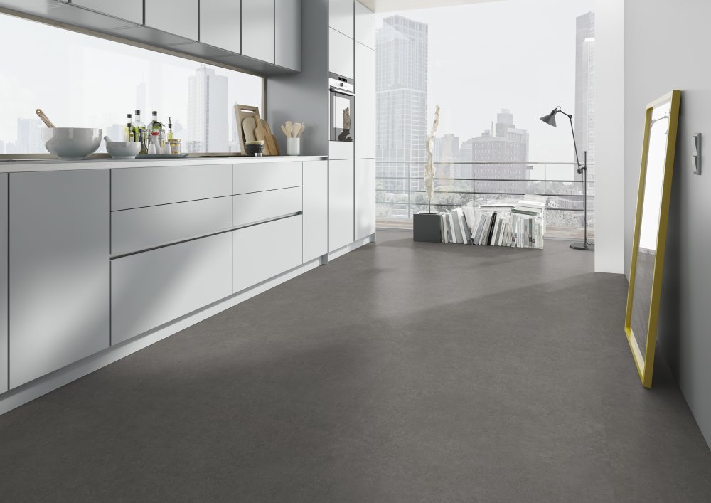 Belakos Touchstone 130 Betonlook Plak PVC Antraciet