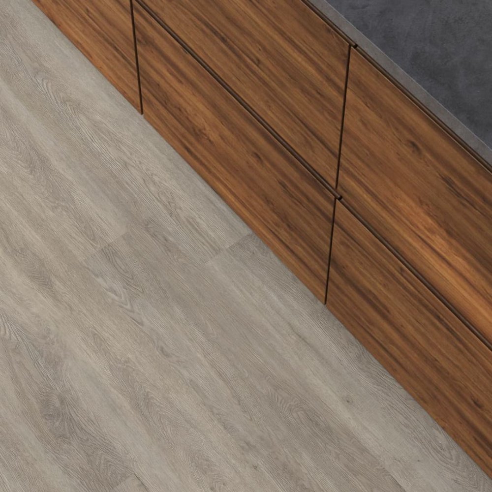 Floorlife Bankstown Rechte plank Klik PVC Grijs - Floorlife