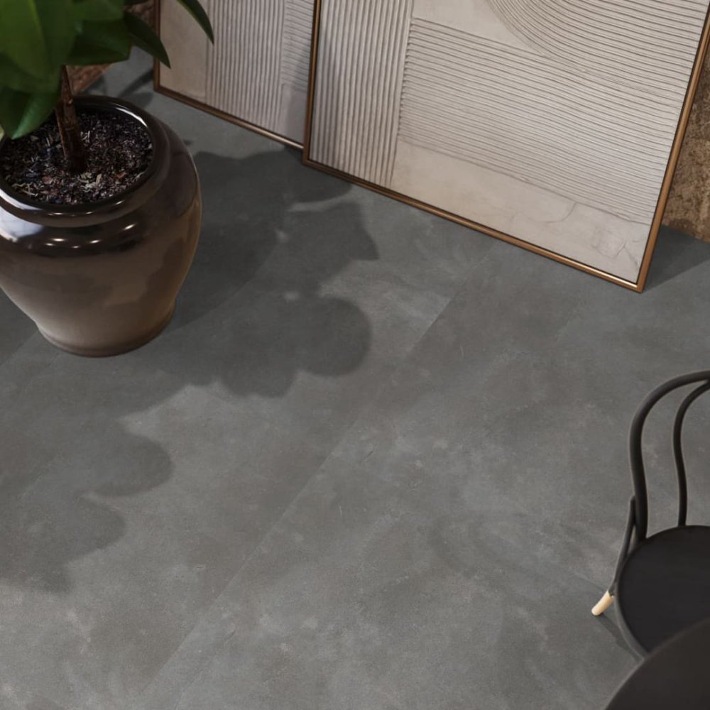 Floorlife Ealing Tegellook Plak PVC Grijs - Floorlife
