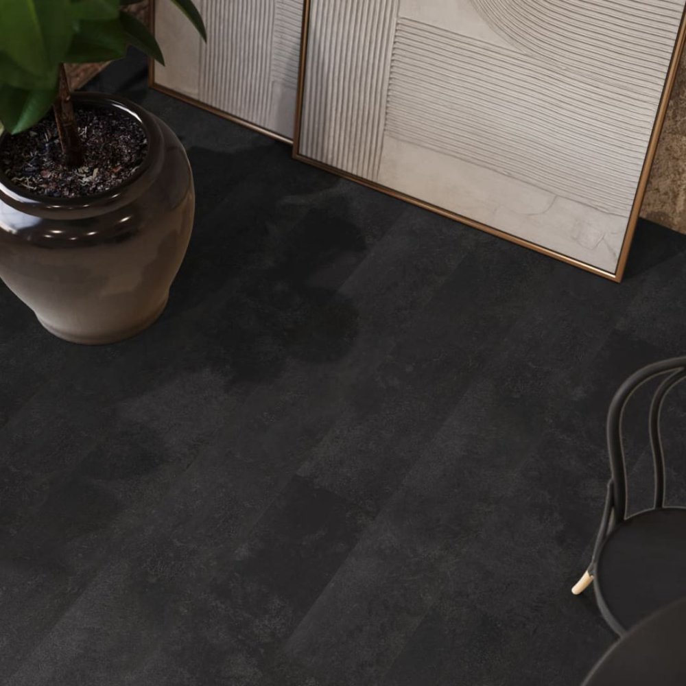 Floorlife Finsbury Rechte plank Plak PVC Antraciet - Floorlife