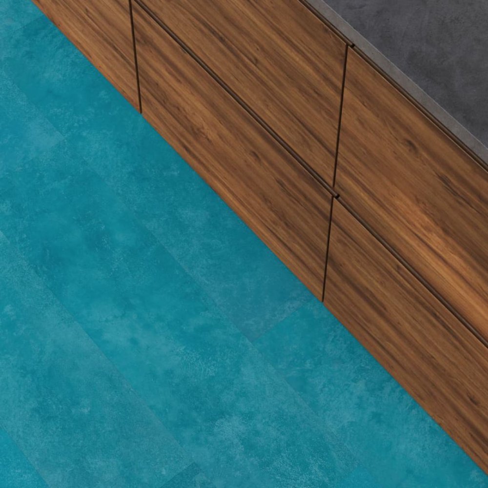 Floorlife Finsbury Rechte plank Plak PVC Blauw - Floorlife