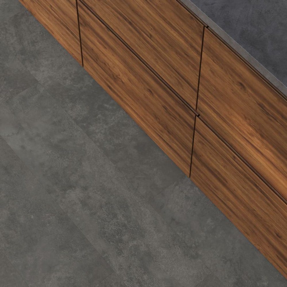 Floorlife Finsbury Rechte plank Plak PVC Grijs - Floorlife