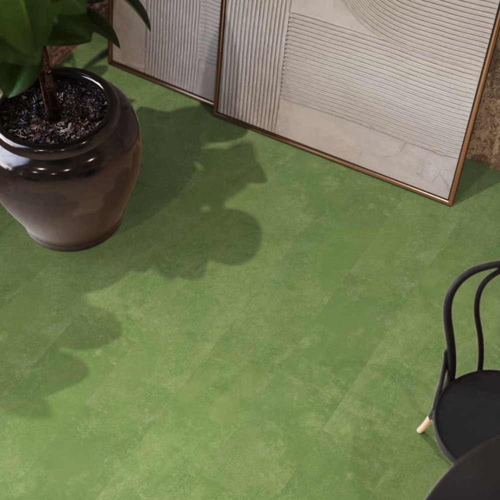Floorlife Finsbury Rechte plank Plak PVC Groen - Floorlife