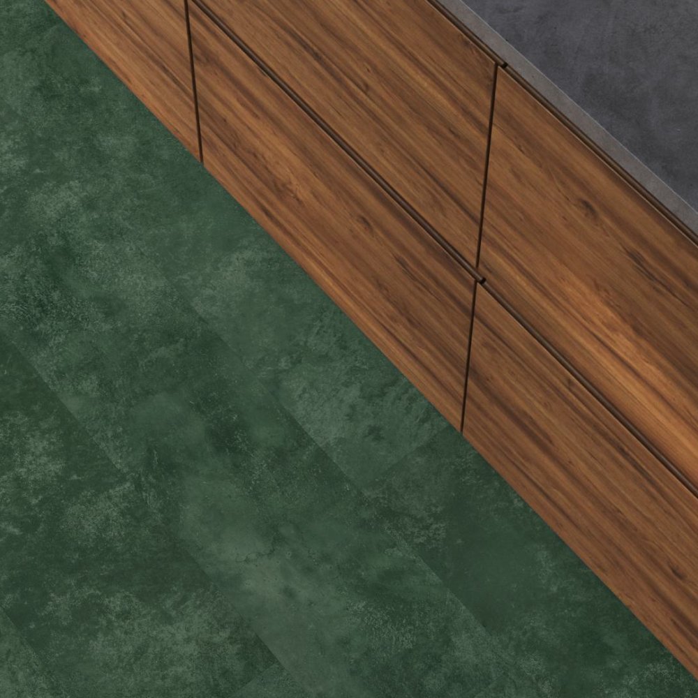 Floorlife Finsbury Rechte plank Plak PVC Groen - Floorlife