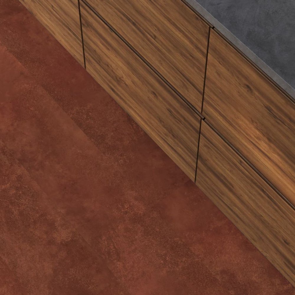 Floorlife Finsbury Rechte plank Plak PVC Oranje - Floorlife