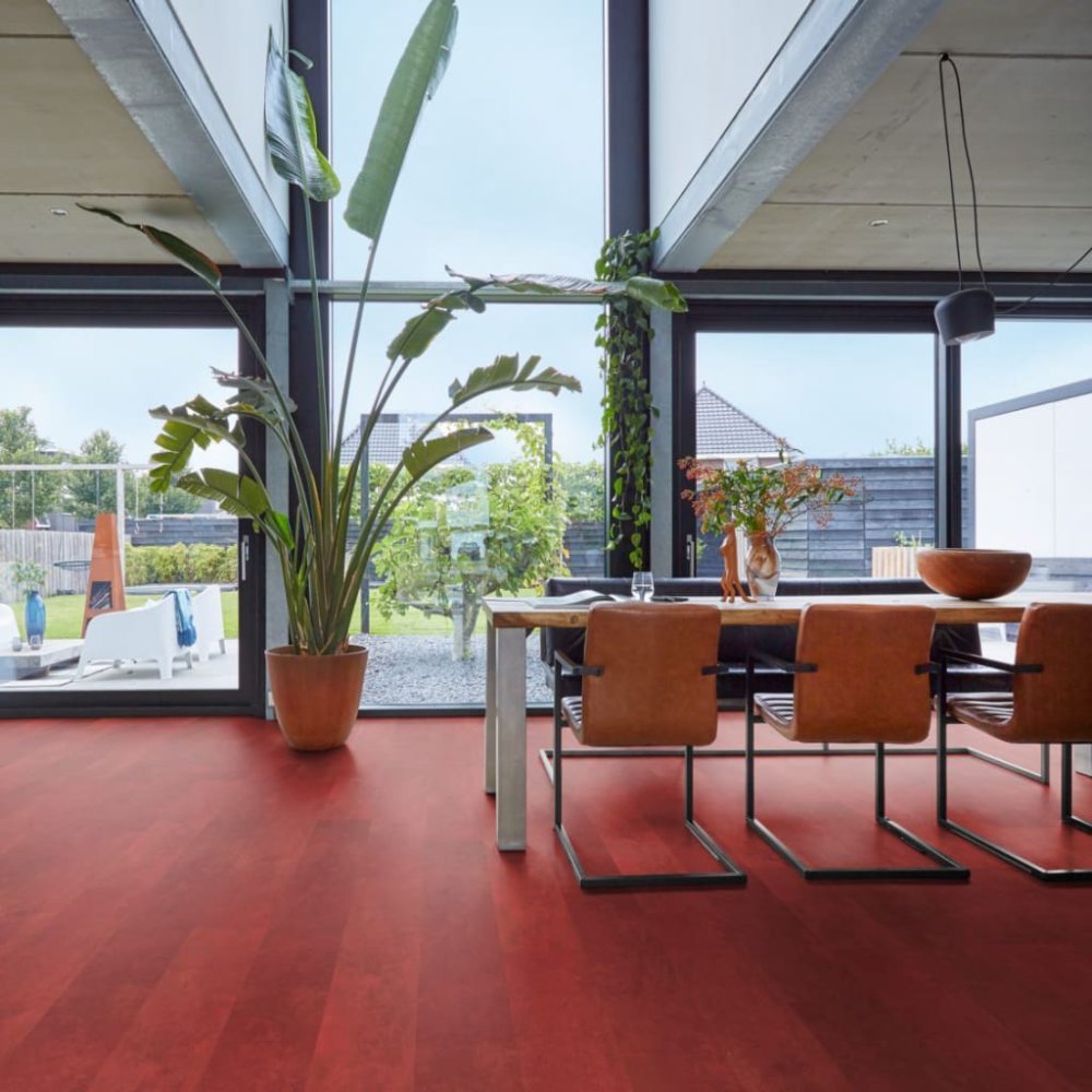 Floorlife Finsbury Rechte plank Plak PVC Rood - Floorlife