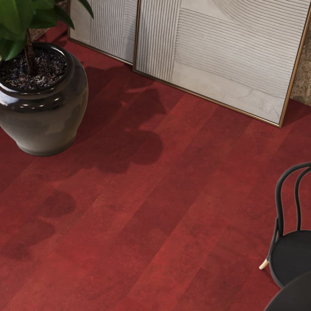 Floorlife Finsbury Rechte plank Plak PVC Rood - Floorlife