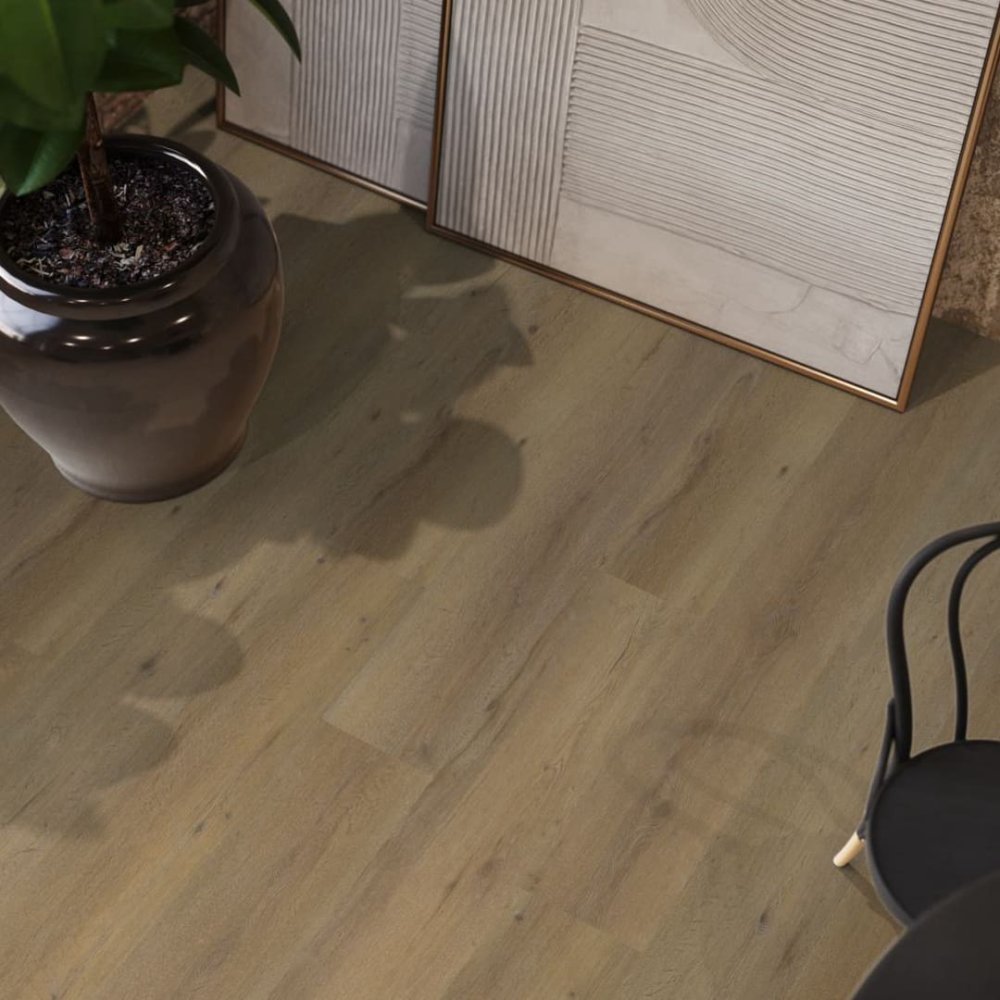 Floorlife Leyton Rechte plank Klik PVC Donker hout - Floorlife