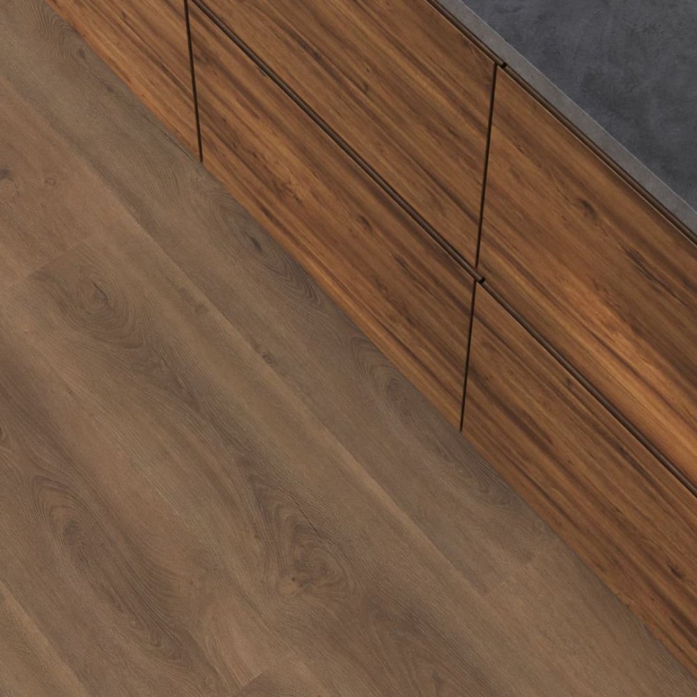 Floorlife Parramatta Rechte plank Klik PVC Bruin - Floorlife