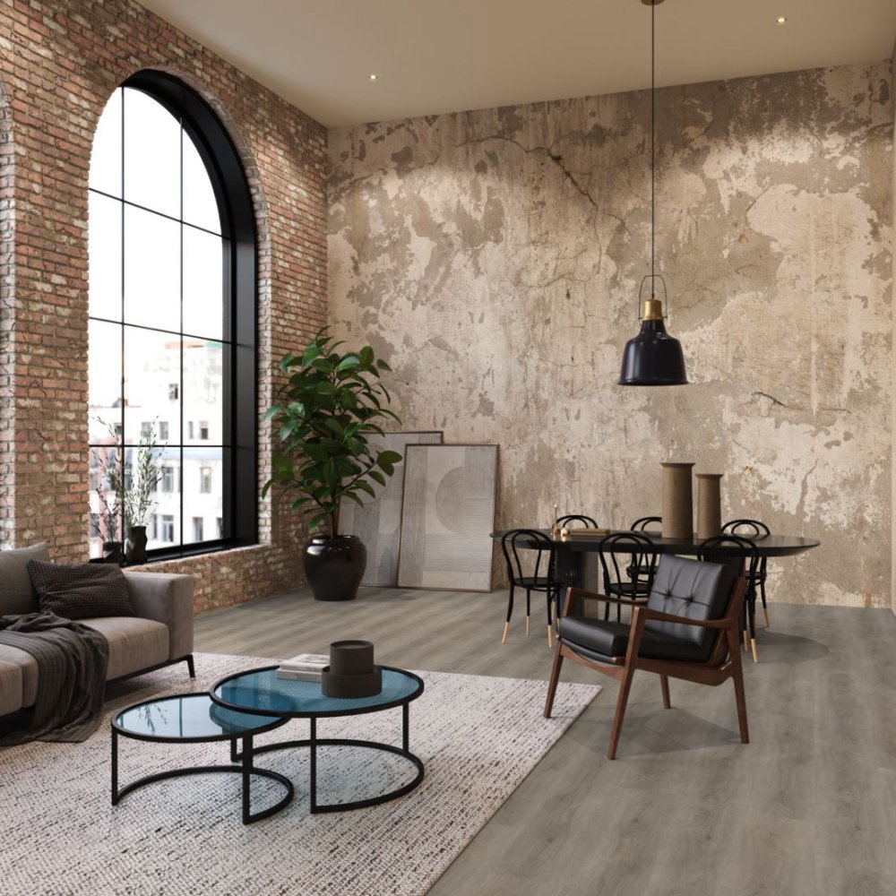 Floorlife Parramatta Rechte plank Klik PVC Grijs - Floorlife