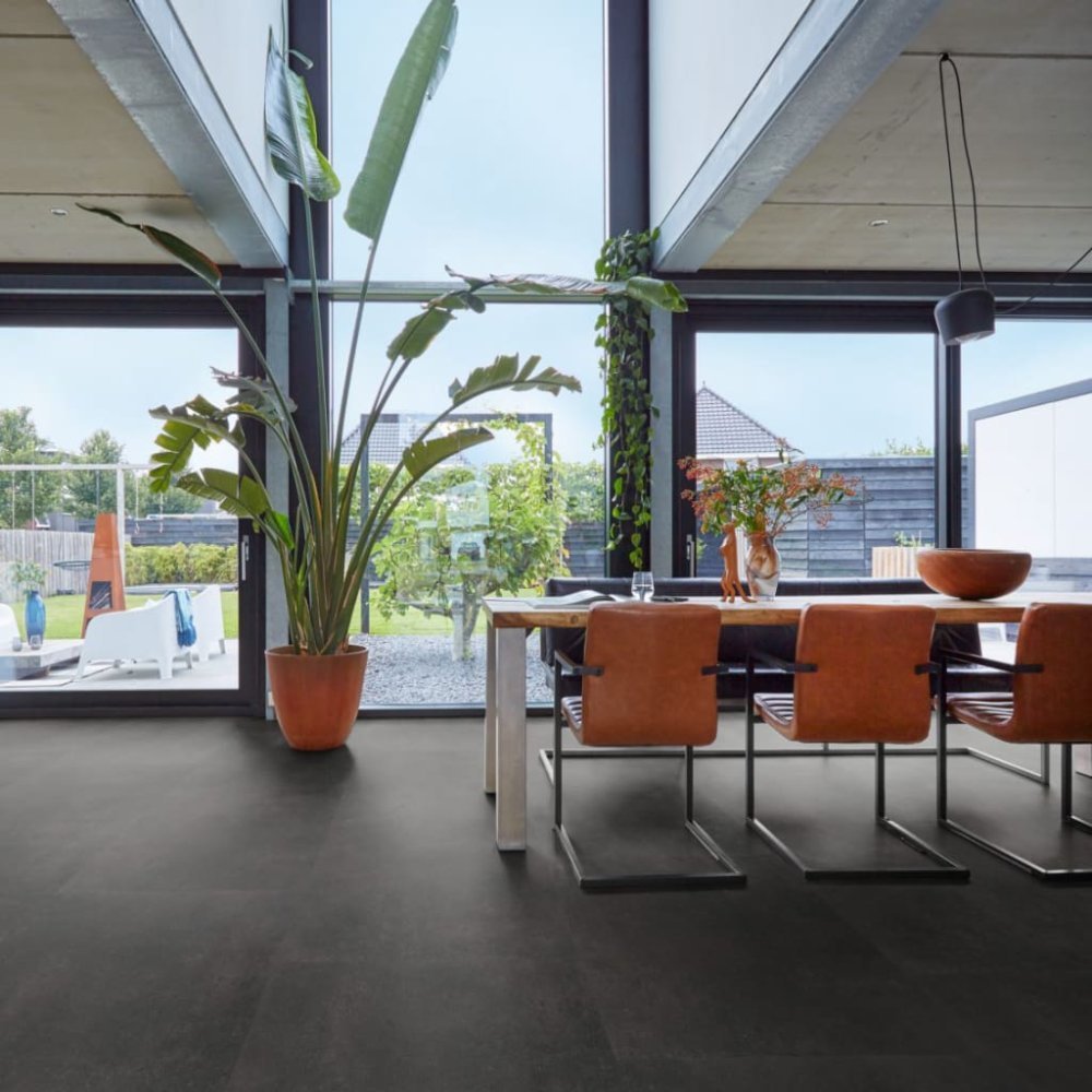 Floorlife Southwark Tegellook Plak PVC Antraciet - Floorlife