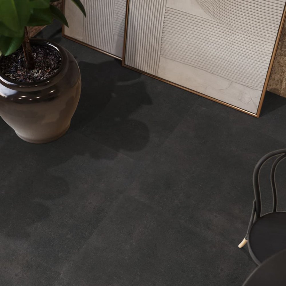 Floorlife Southwark Tegellook Plak PVC Antraciet - Floorlife