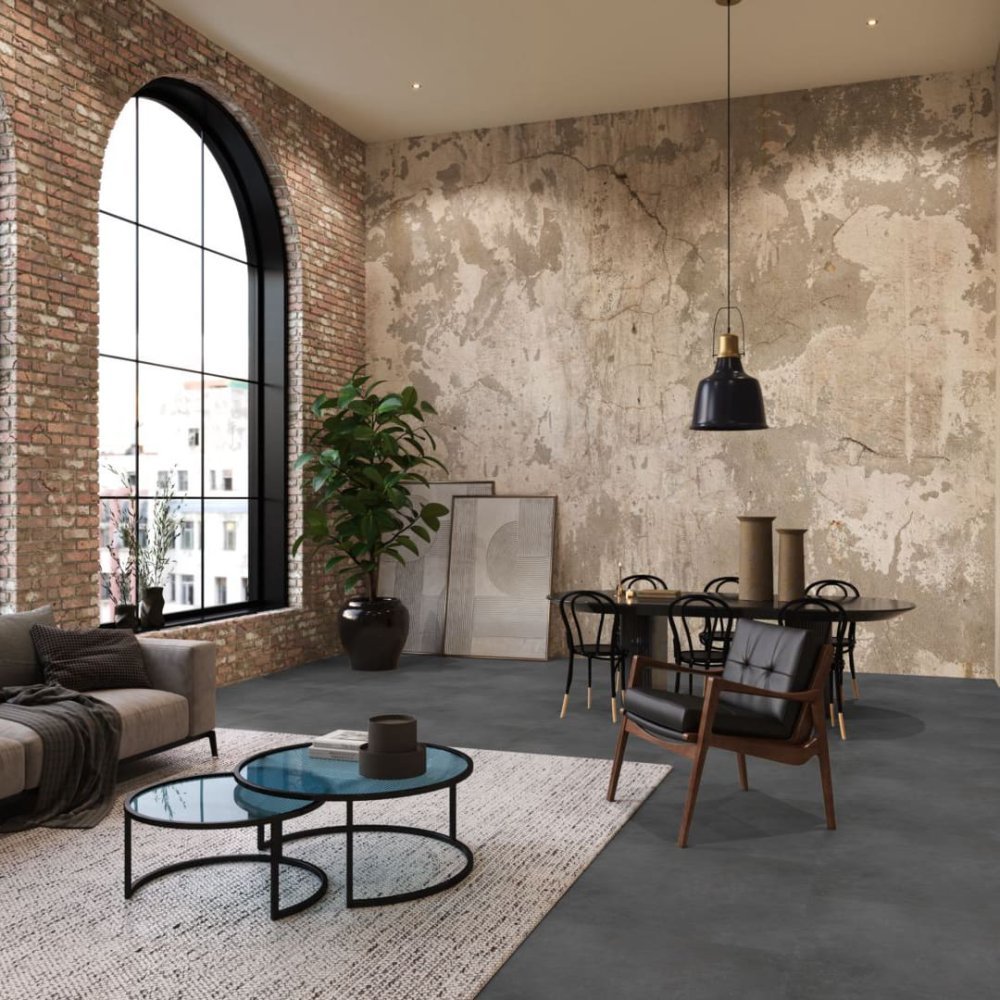 Floorlife Southwark Tegellook Plak PVC Grijs - Floorlife