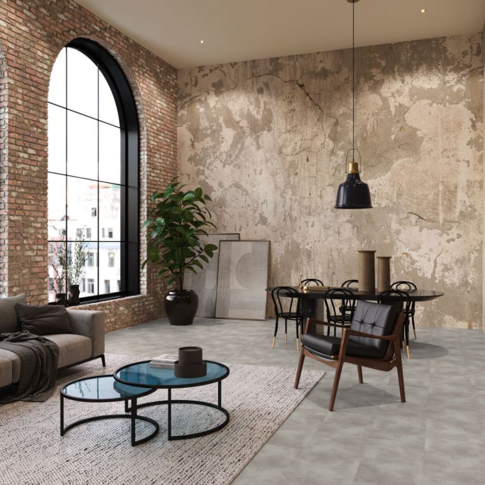 Floorlife The Rocks Rechte plank Plak PVC Grijs - Floorlife