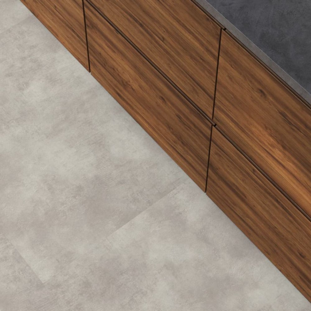 Floorlife The Rocks Tegellook Plak PVC Grijs - Floorlife