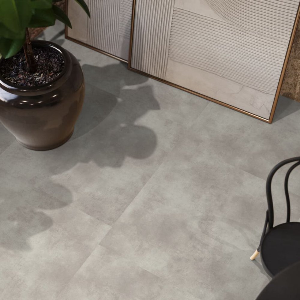 Floorlife The Rocks Tegellook Plak PVC Grijs - Floorlife