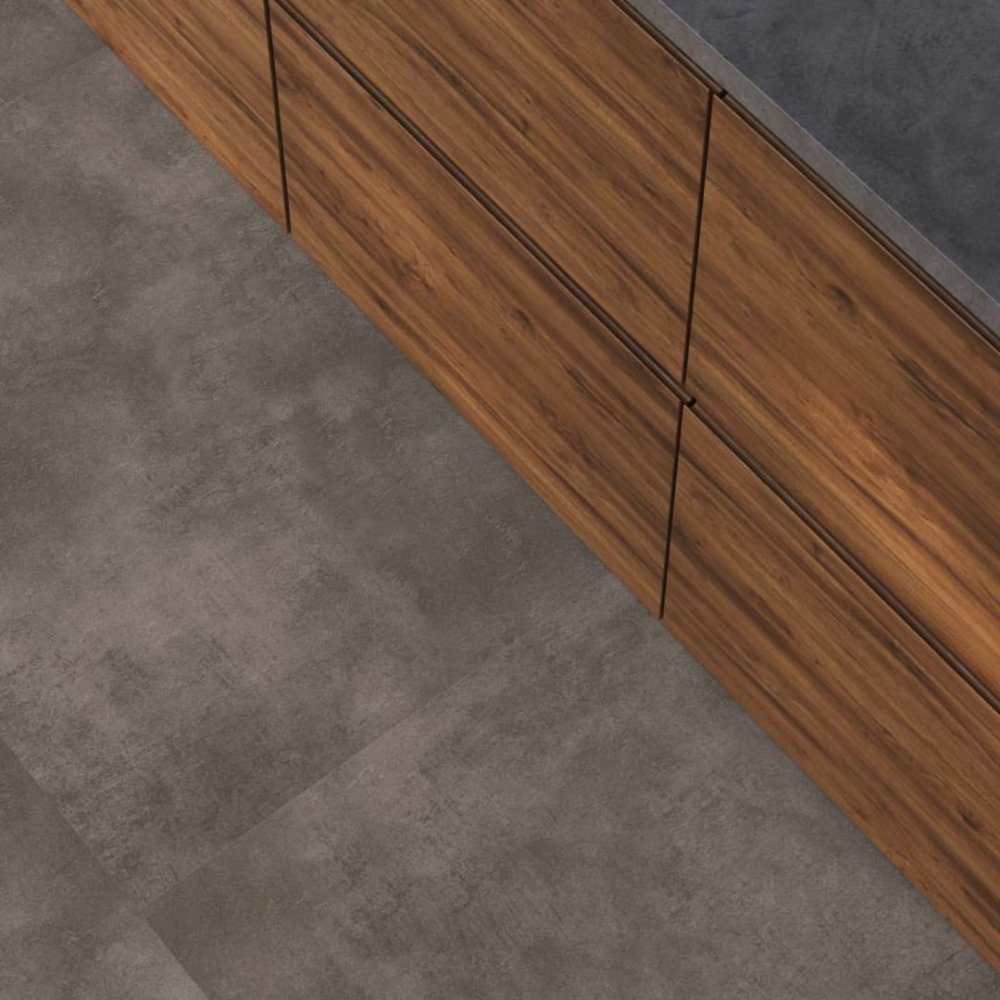 Floorlife The Rocks Tegellook Plak PVC Grijs - Floorlife