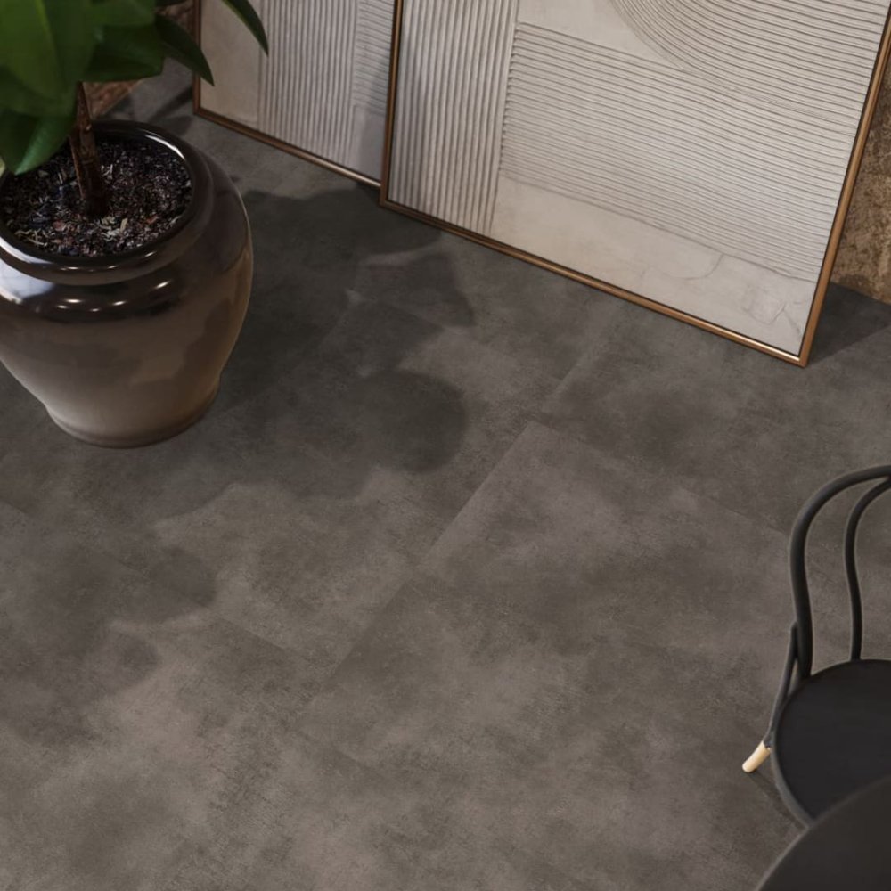 Floorlife The Rocks Tegellook Plak PVC Grijs - Floorlife