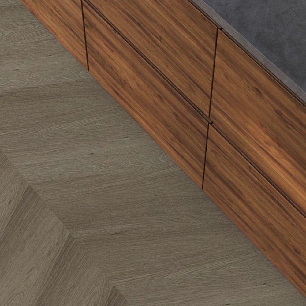 Floorlife YUP Fulham Hongaarse punt Plak PVC Bruin - Floorlife