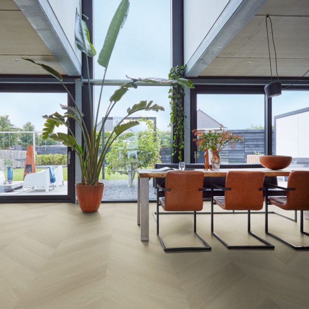 Floorlife YUP Fulham Hongaarse punt Plak PVC Grijs - Floorlife
