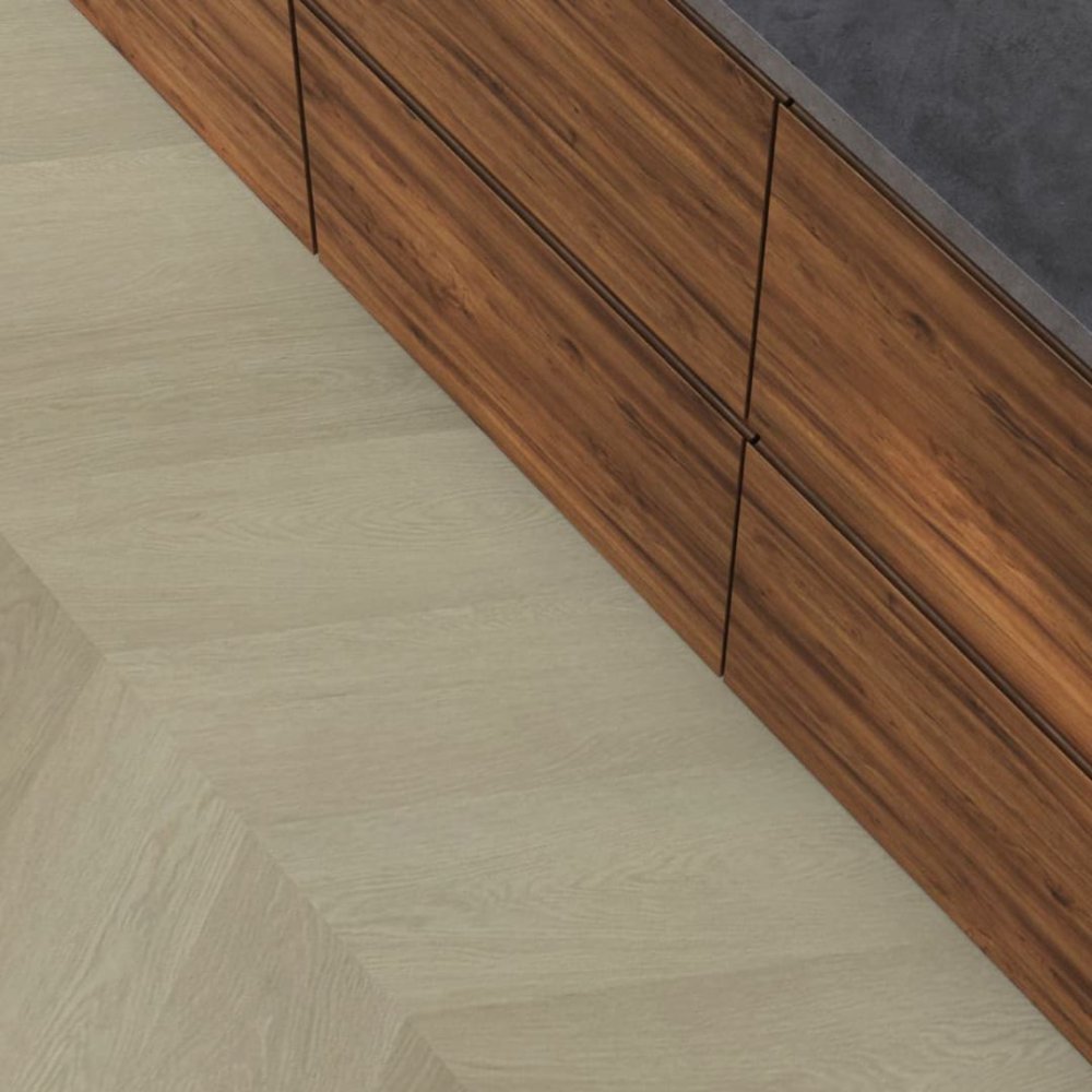 Floorlife YUP Fulham Hongaarse punt Plak PVC Grijs - Floorlife