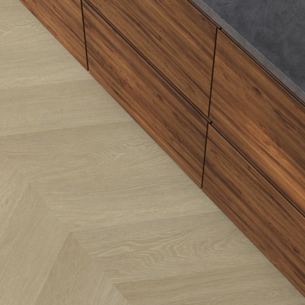 Floorlife YUP Fulham Hongaarse punt Plak PVC Naturel - Floorlife