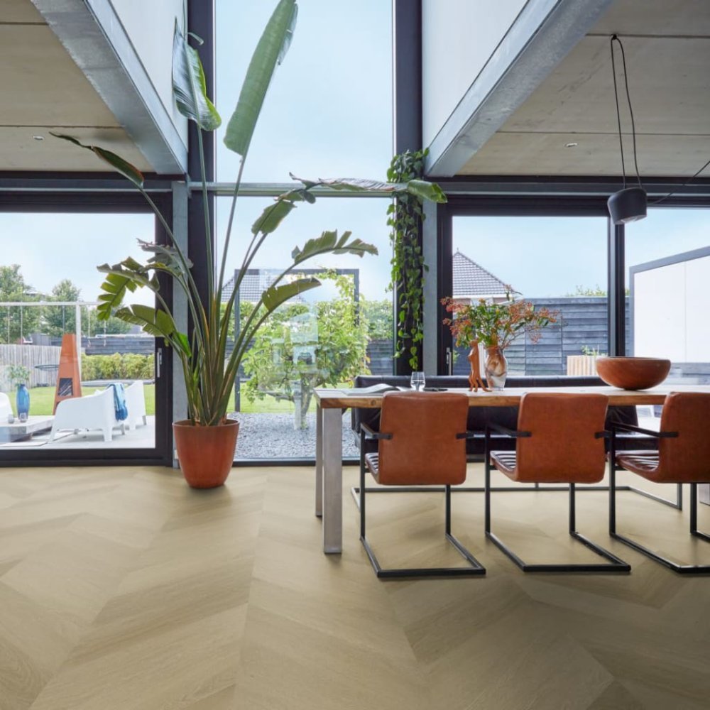 Floorlife YUP Fulham Hongaarse punt Plak PVC Naturel - Floorlife