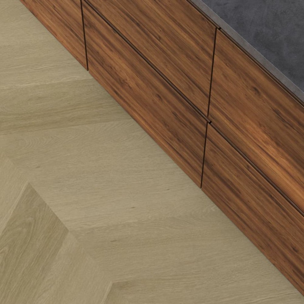 Floorlife YUP Fulham Hongaarse punt Plak PVC Naturel - Floorlife
